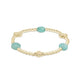 SS25 Gemstone Signature Cross Admire Gold Pattern 3mm Bead Bracelet