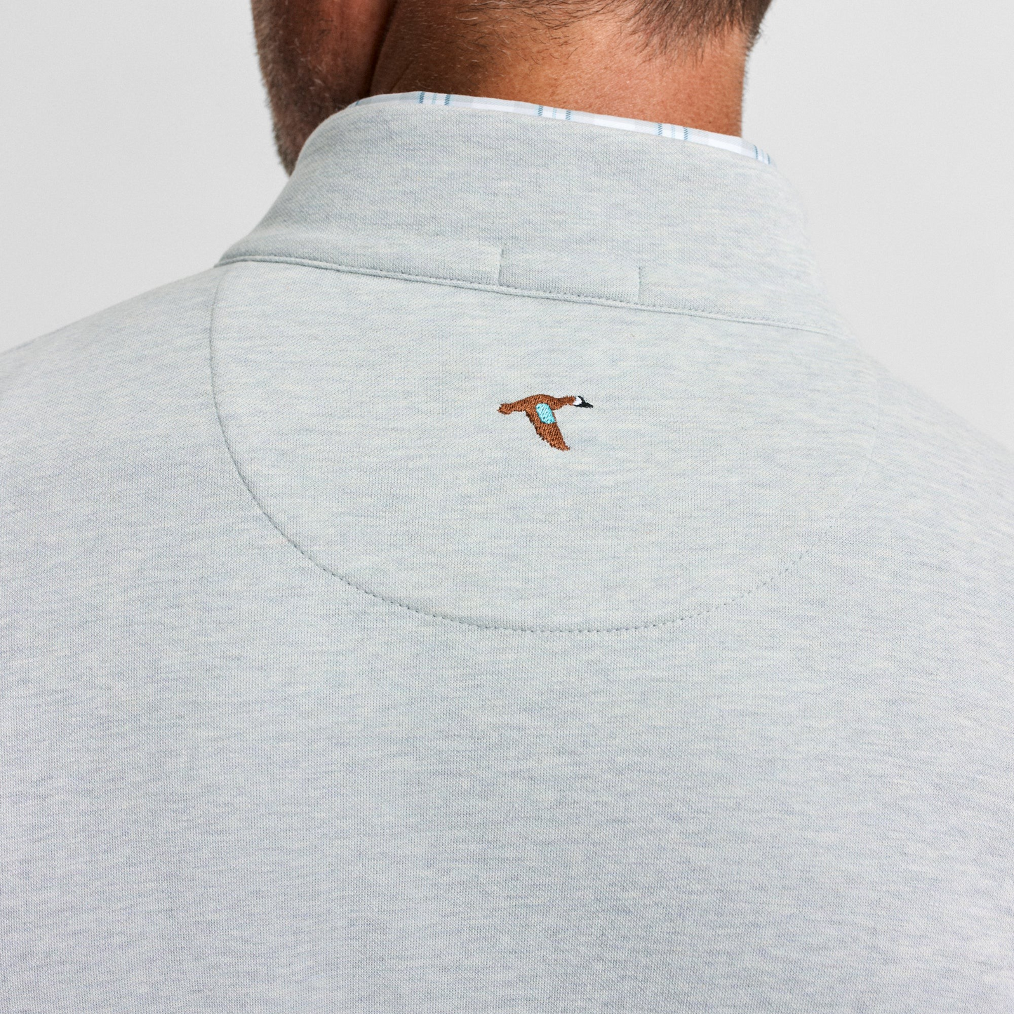 Cotton Modal 1/4 Zip Fog Grey