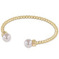 Classic Gold 3mm Bead Cuff - Beau Outfitters