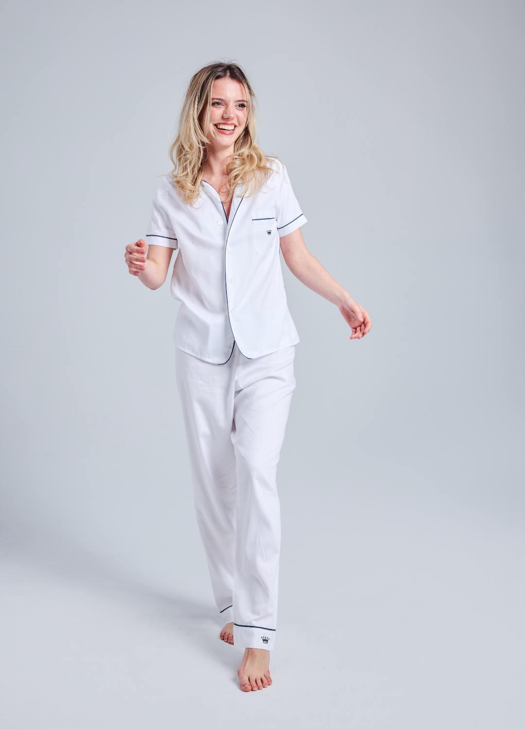 Ladies Royal Lounge Top White