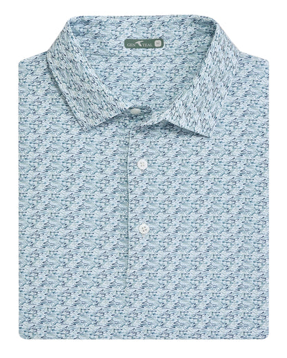 Ripple Effect Printed Polo Serene