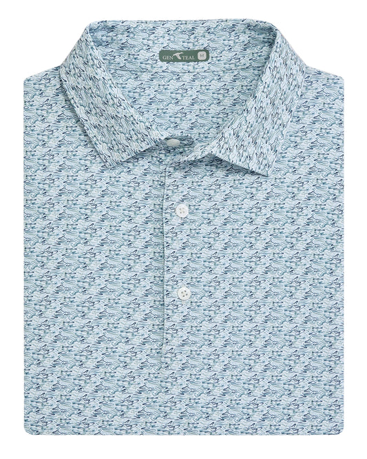 Ripple Effect Printed Polo Serene