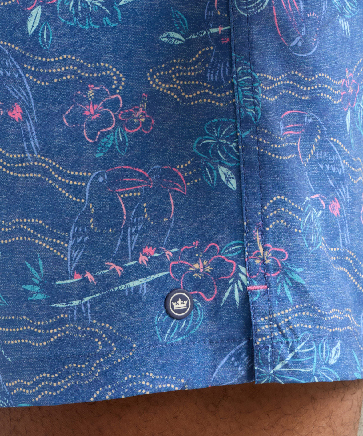 8" Rainforest Swim Trunk Windsor Blue