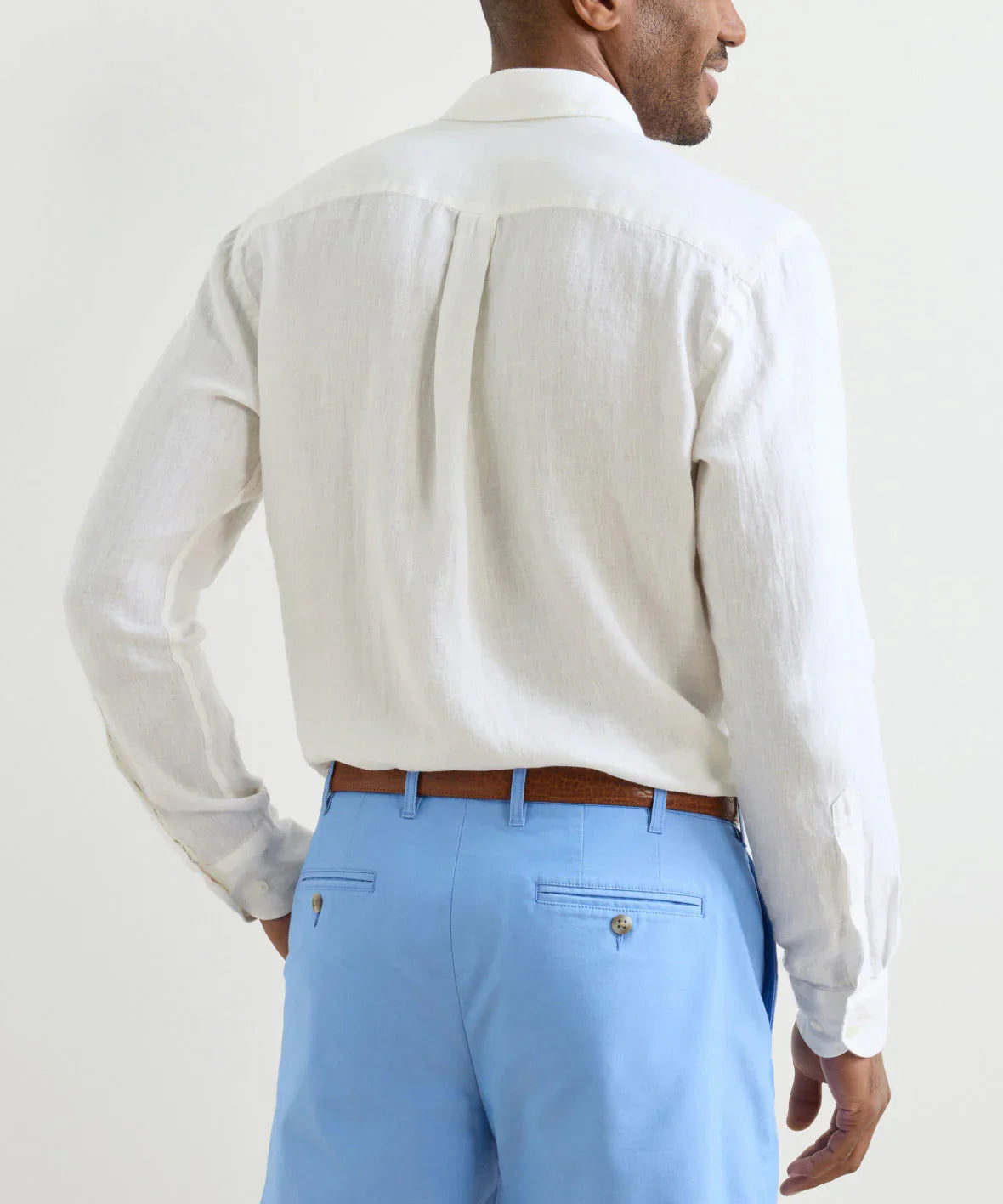 Shoreside Linen Shirt White
