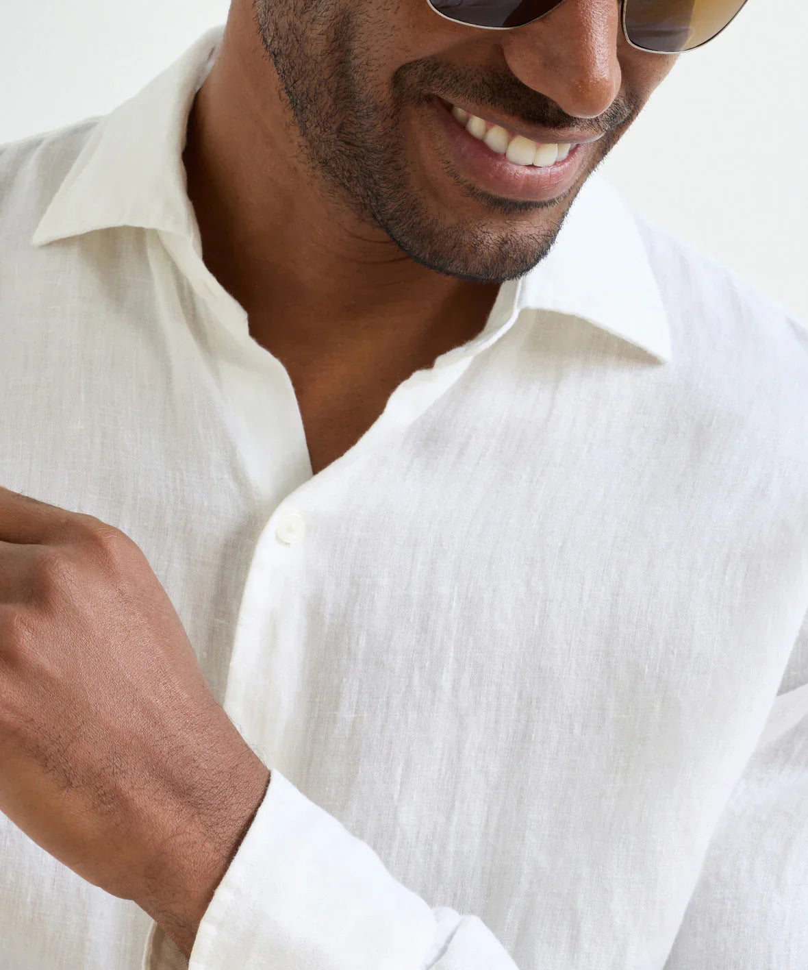 Shoreside Linen Shirt White