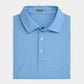 Rope Work Printed Perf Polo Aqua
