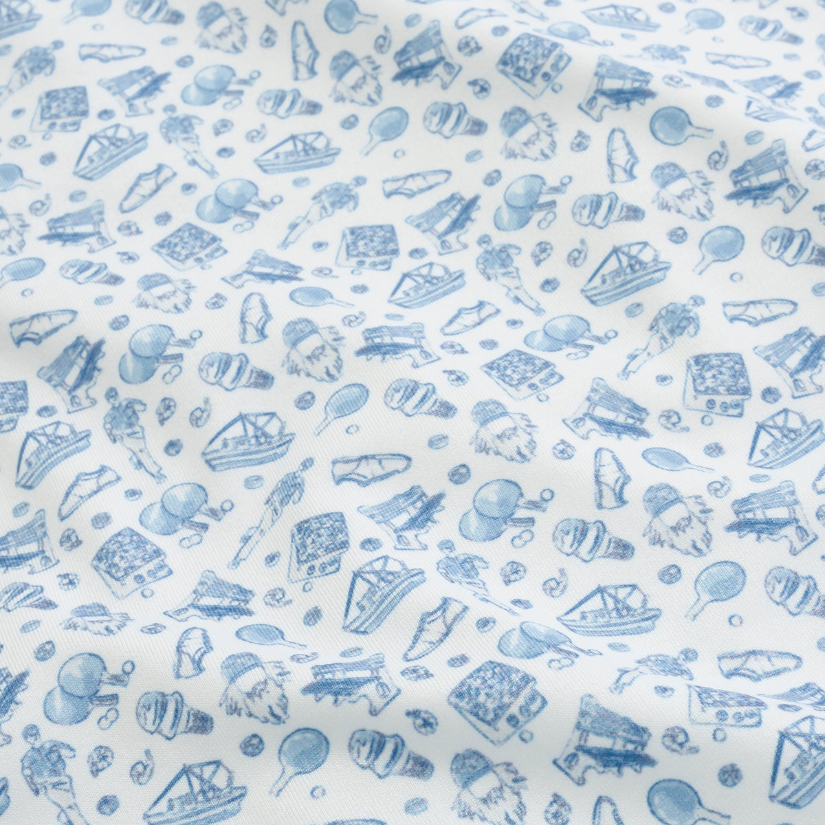 Greenbow Printed Perf Polo Mountain Spring