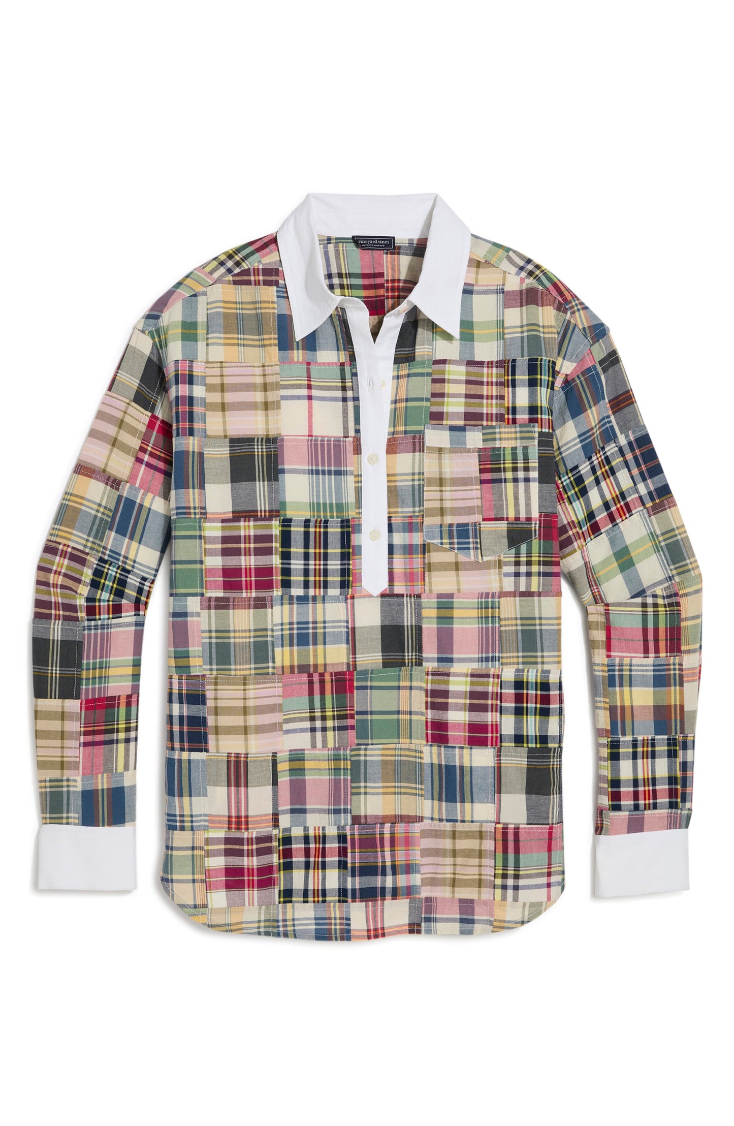 Ws Birdie Button-Down Shirt Multi Patchwork