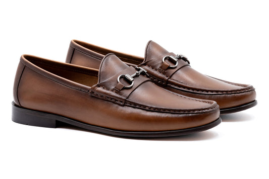 Addison Horse Bit Loafer Brandy