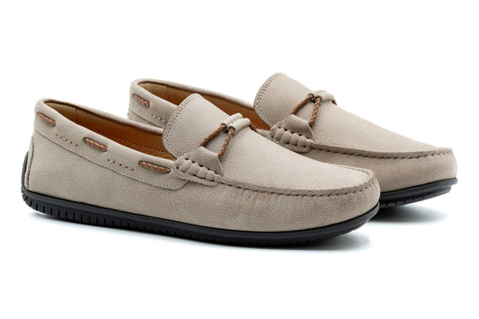 Bermuda Braid Nubuck Loafer Putty