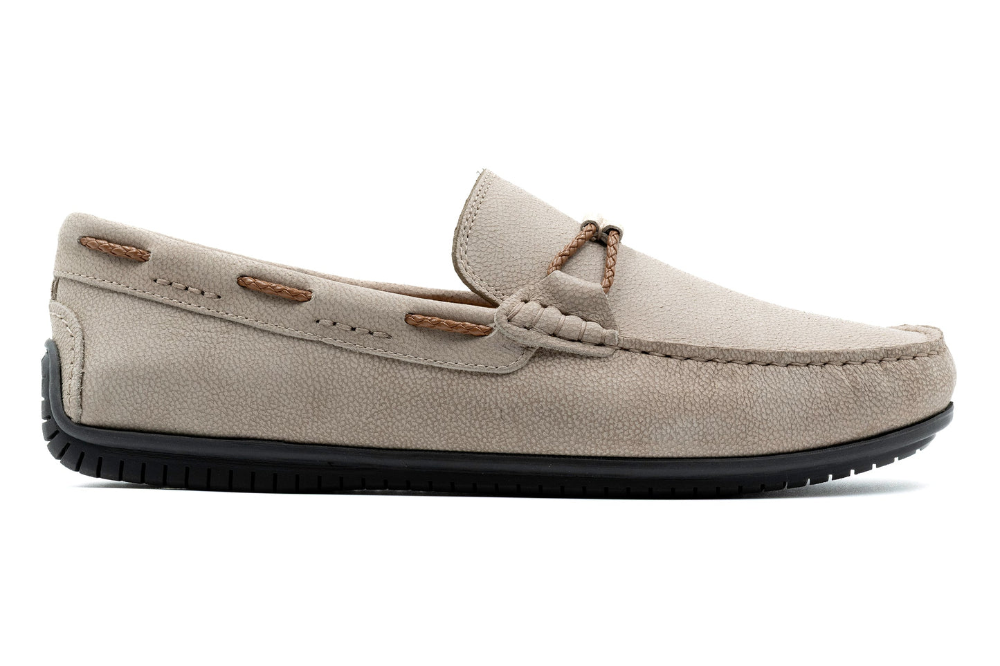 Bermuda Braid Nubuck Loafer Putty