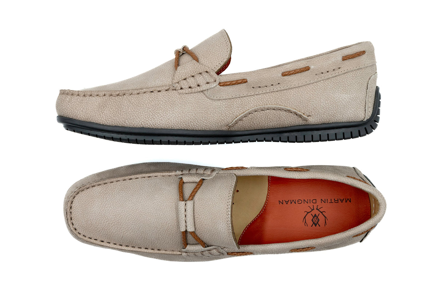 Bermuda Braid Nubuck Loafer Putty