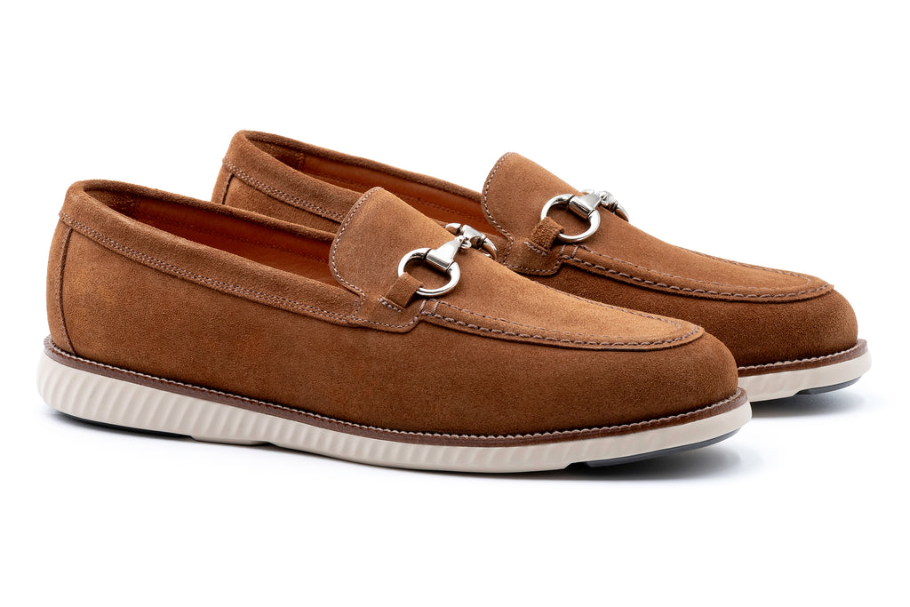 Countryaire Horse Bit Suede Loafer French Roast