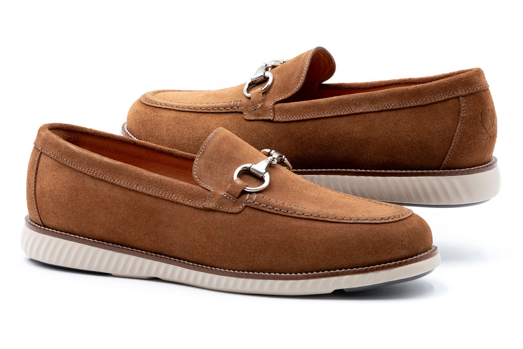 Countryaire Horse Bit Suede Loafer French Roast