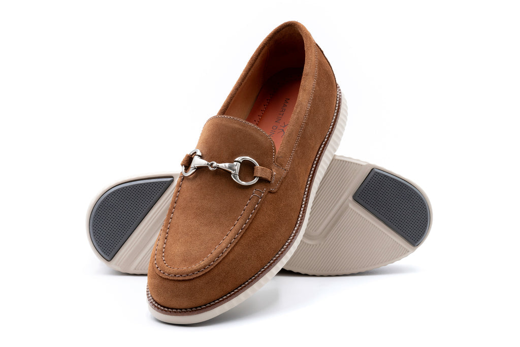 Countryaire Horse Bit Suede Loafer French Roast