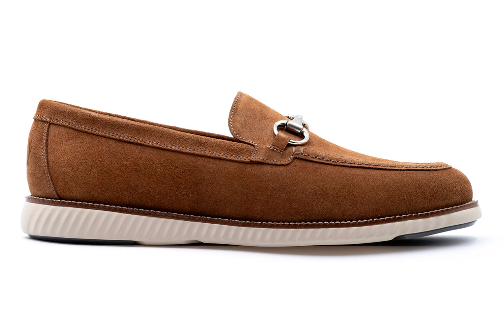 Countryaire Horse Bit Suede Loafer French Roast
