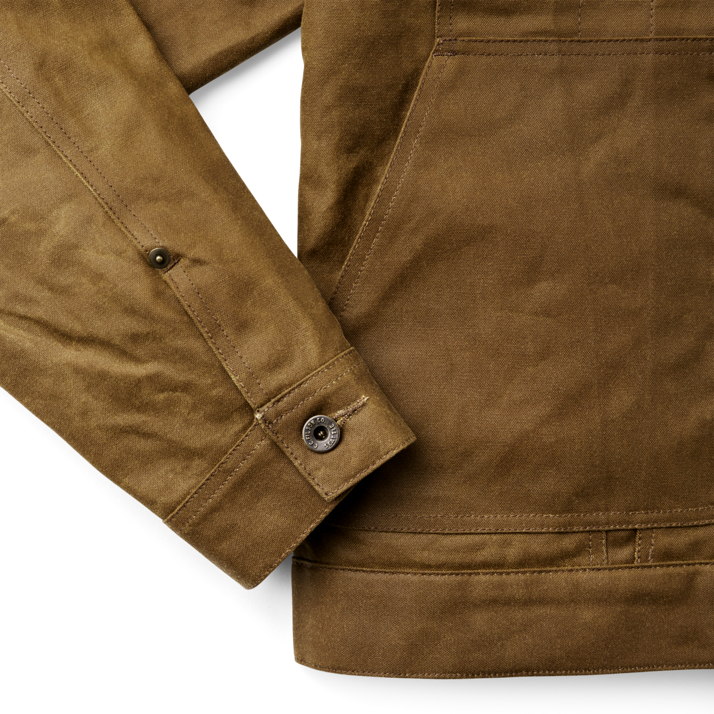 Tin Cloth Short Lined Cruiser Jacket Dk Tan