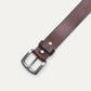 Burnished Edge Belt Dark Brown