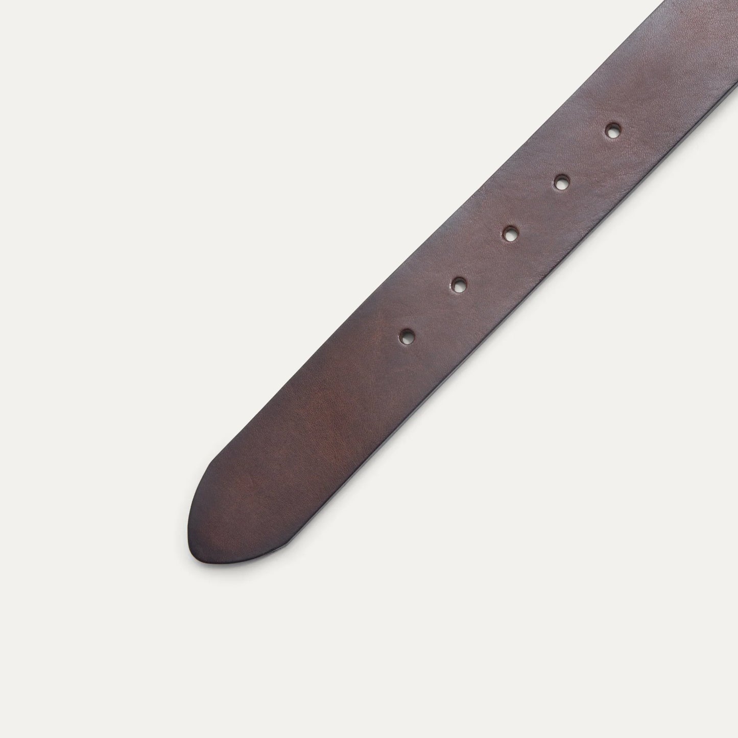 Burnished Edge Belt Dark Brown