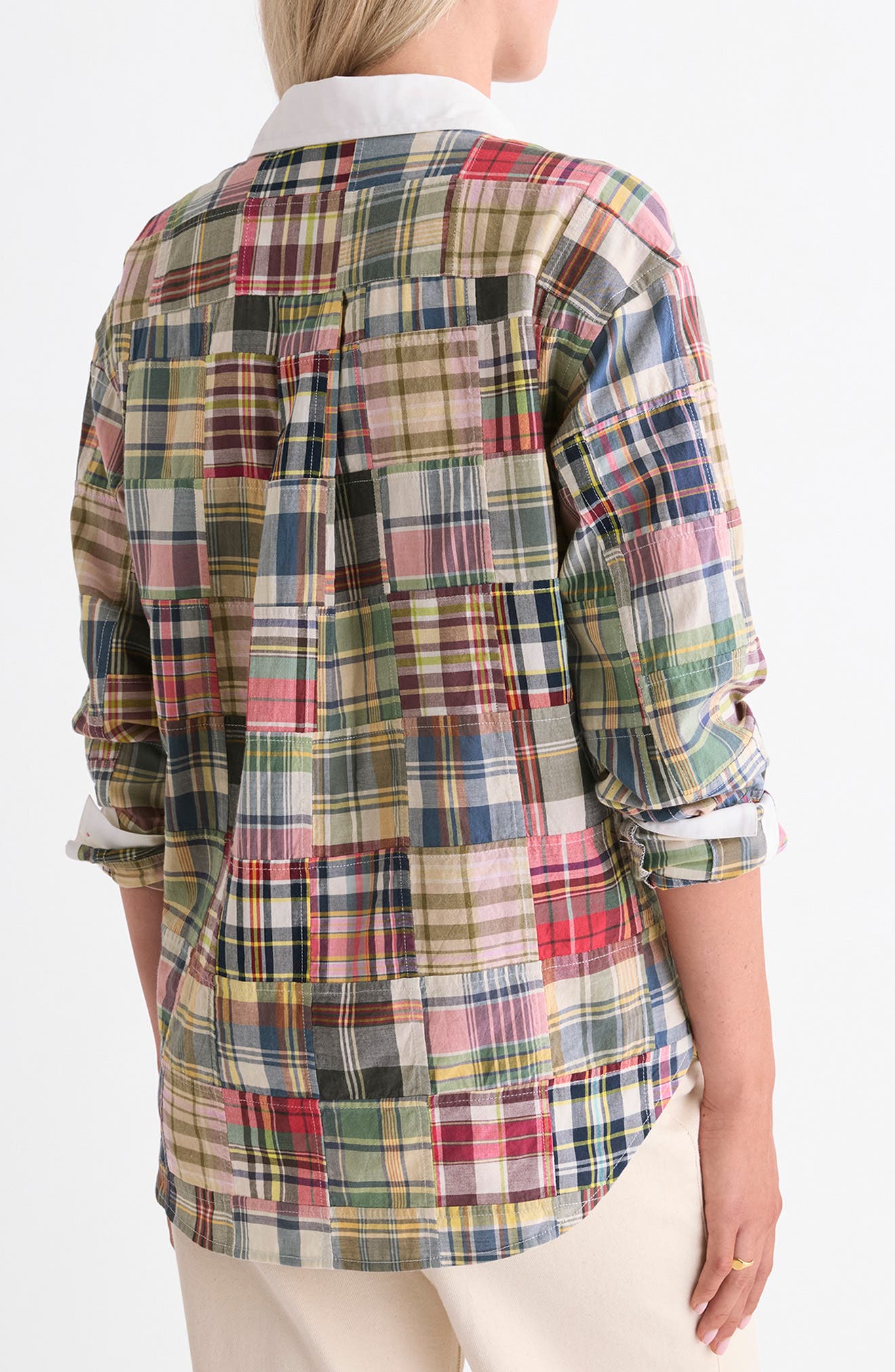 Ws Birdie Button-Down Shirt Multi Patchwork