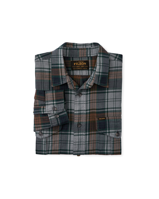 Lt Wt Alaskan Guide LS Shirt Gray/Navy/Multi Plaid