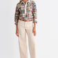 Ws Birdie Button-Down Shirt Multi Patchwork