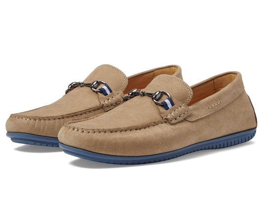 Bermuda Horse Bit Nubuck Loafer Biscuit
