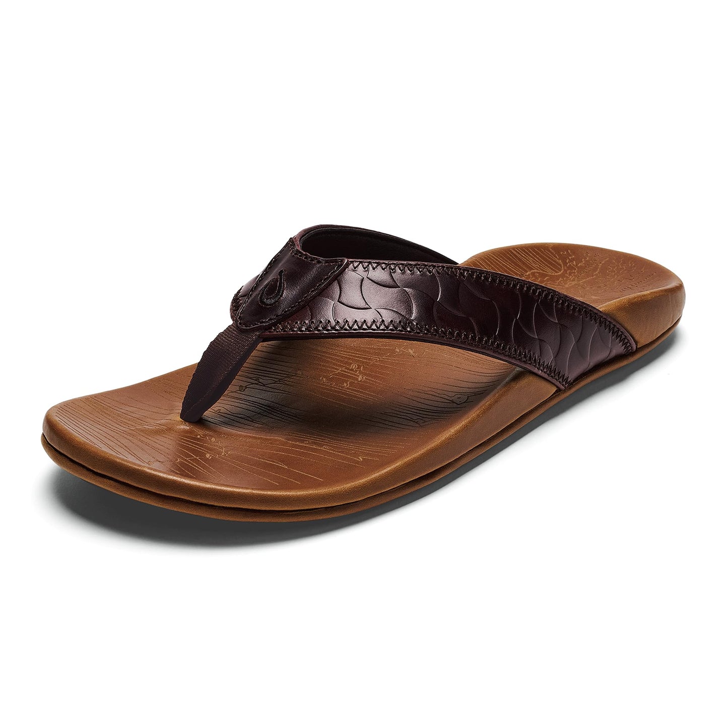 Hikianalia Leather Sandal Dk Java/Tan