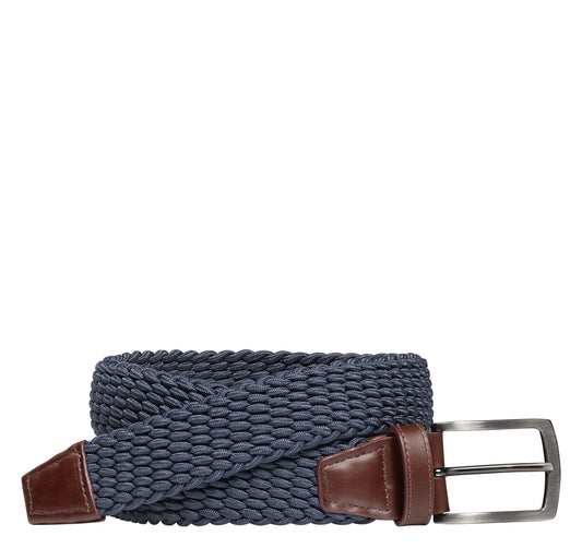 Youth Woven Stretch Knit Belt Navy