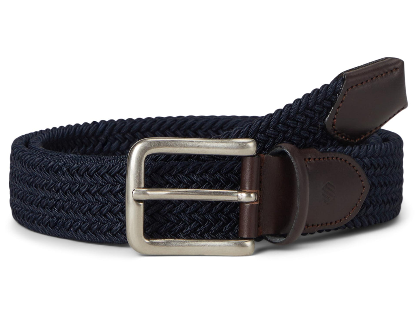 Youth Woven Stretch Knit Belt Navy