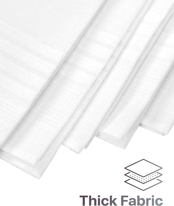 Set Of Three White Handkerchief Blend Cotton