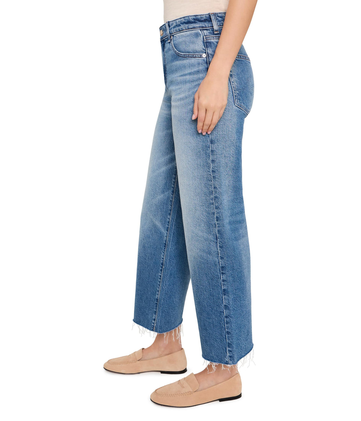 Ws Saige Wide Leg Crop Jean Mid-Rise 17 Years Duet