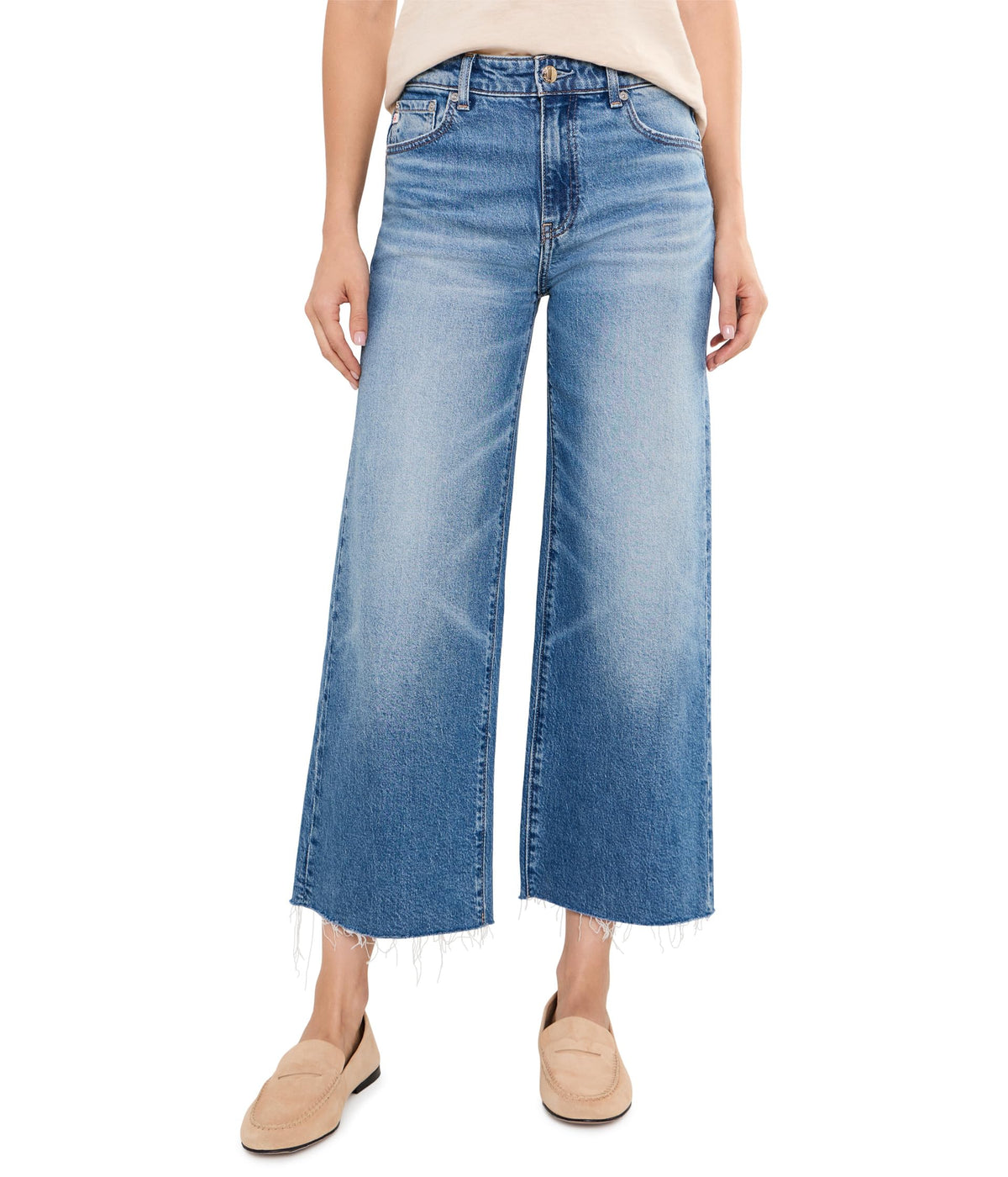 Ws Saige Wide Leg Crop Jean Mid-Rise 17 Years Duet