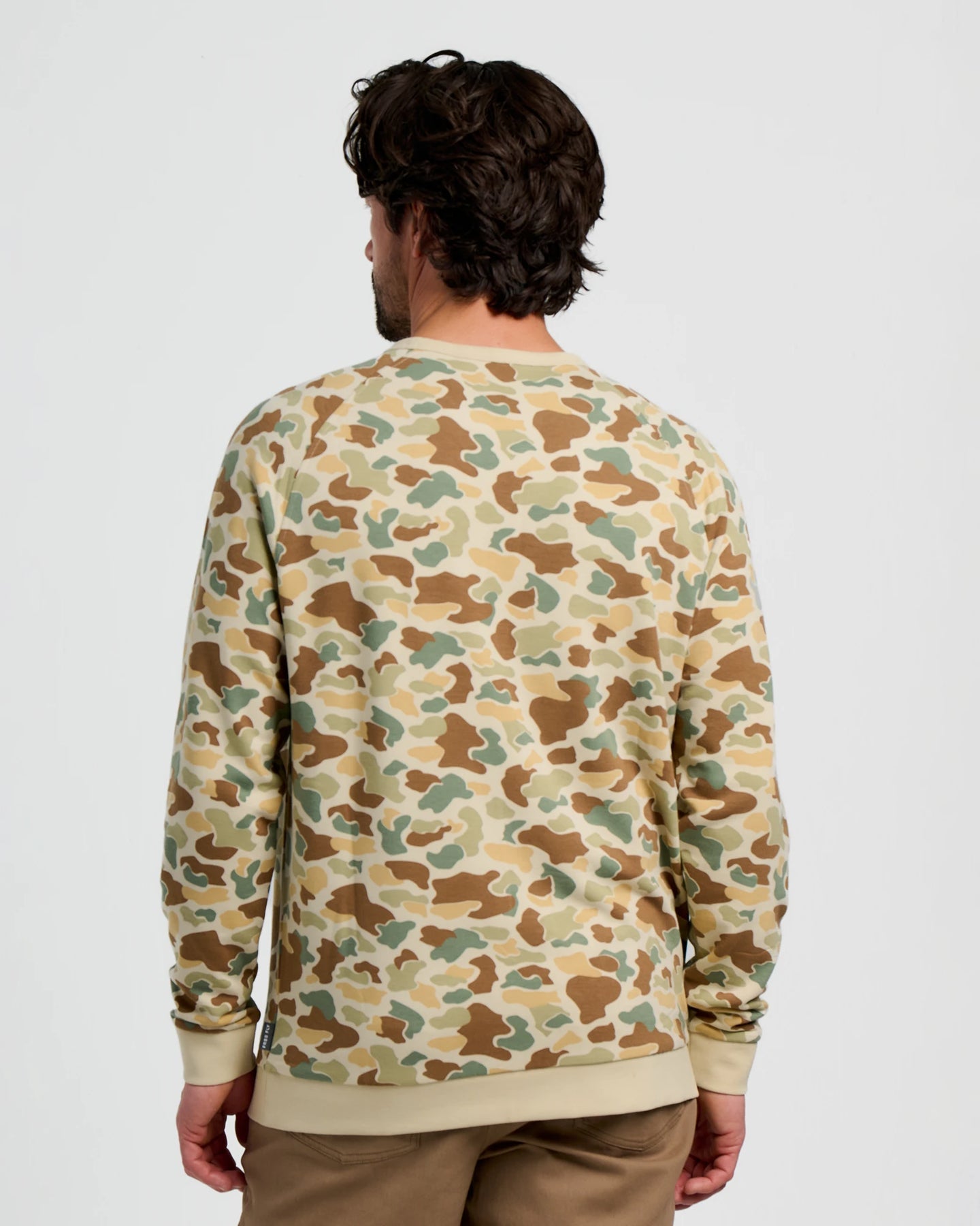 Bamboo Lightweight Fleece Crew Vintage Camo