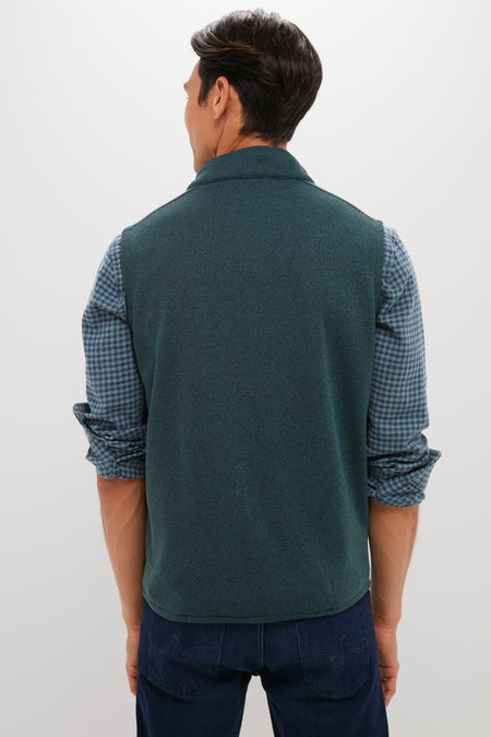 Crown Sweater Fleece Vest Deep Verdant