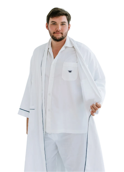 The Royal Mens Robe White