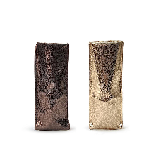 Looking Good Faux Snake Skin Eyeglass Holder Gold