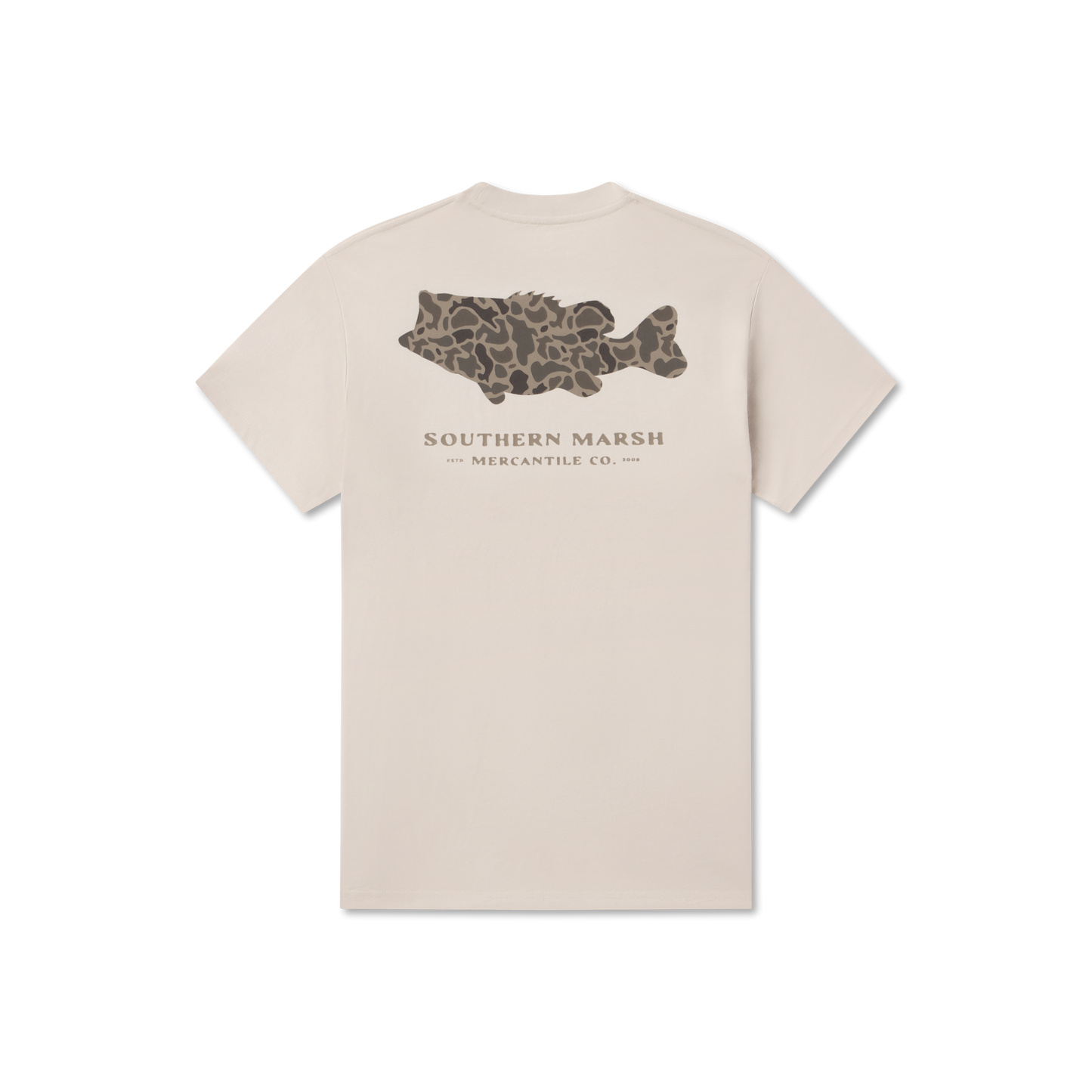 Camo Bass SS T-Shirt Ash Gray
