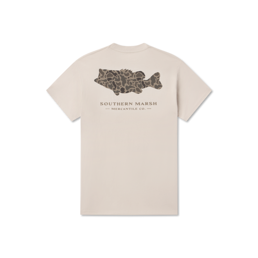 Camo Bass SS T-Shirt Ash Gray