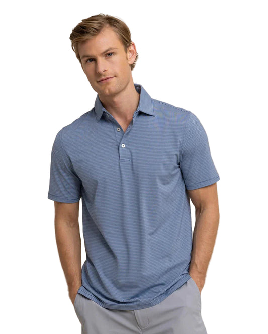 Brrr-eeze Baytop Stripe Polo Aged Denim