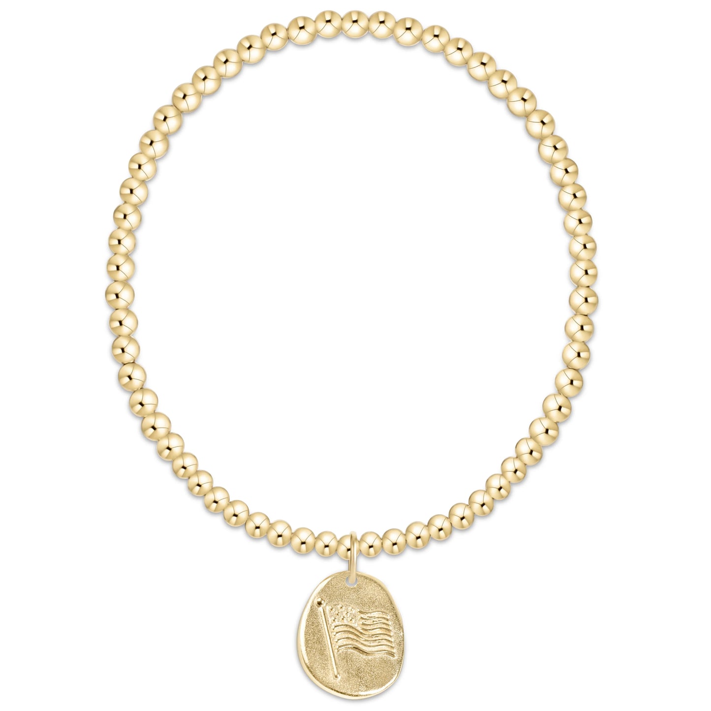 A250 Classic Gold 3mm Bracelet Inspire America Gold Disc