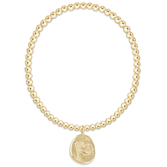 A250 Classic Gold 3mm Bracelet Inspire America Gold Disc