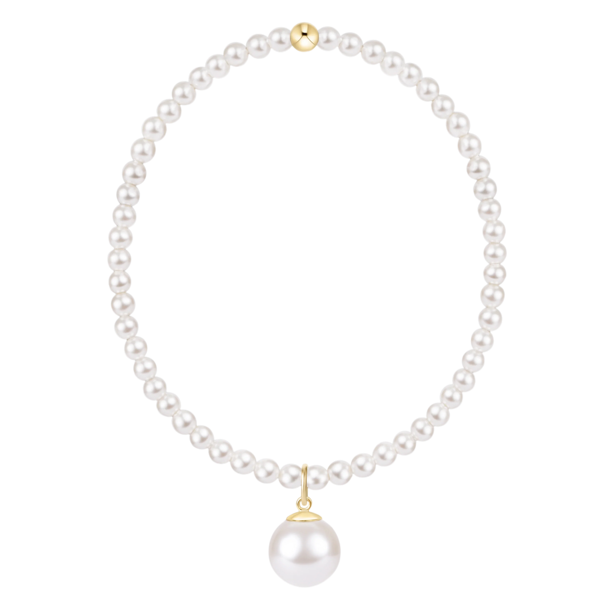 Classic Pearl 3mm Bracelet Classic Pearl 10mm Charm