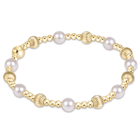Dignity Sincerity Gold 5mm Bracelet Pearl