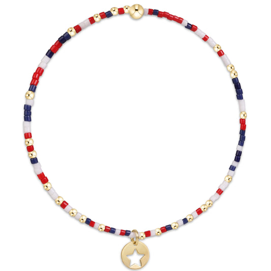 A250 Hope Unwritten Bracelet Firecracker Star Small Gold Disc