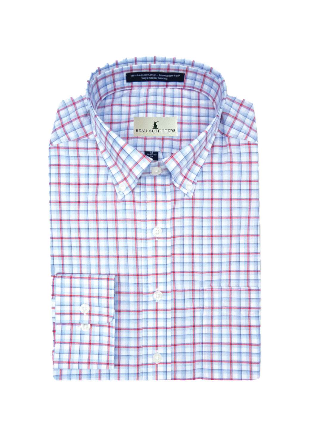 Benton Classic Fit Shirt Blue/Red