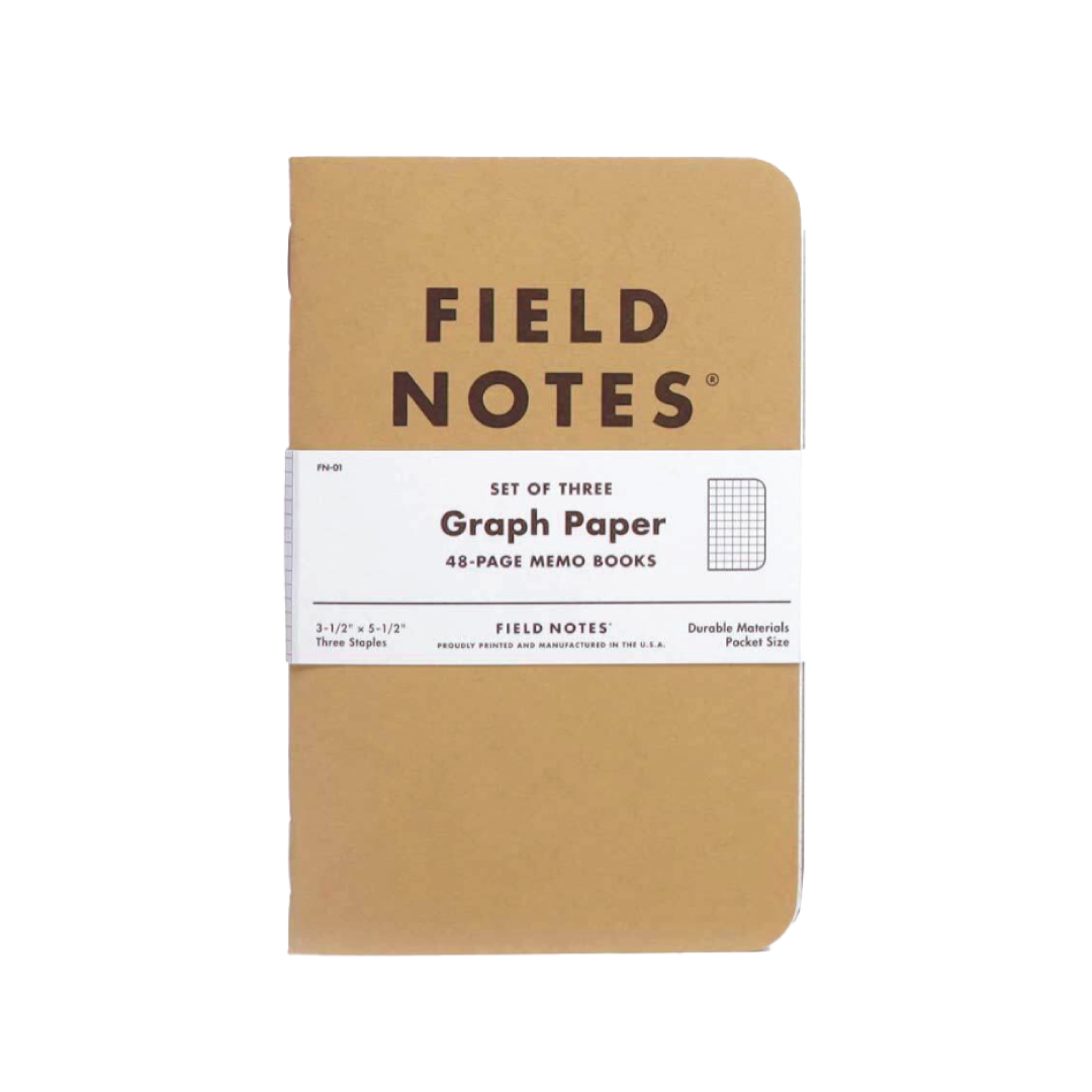 Field Notes Original Kraft 3 Pk Graph Paper