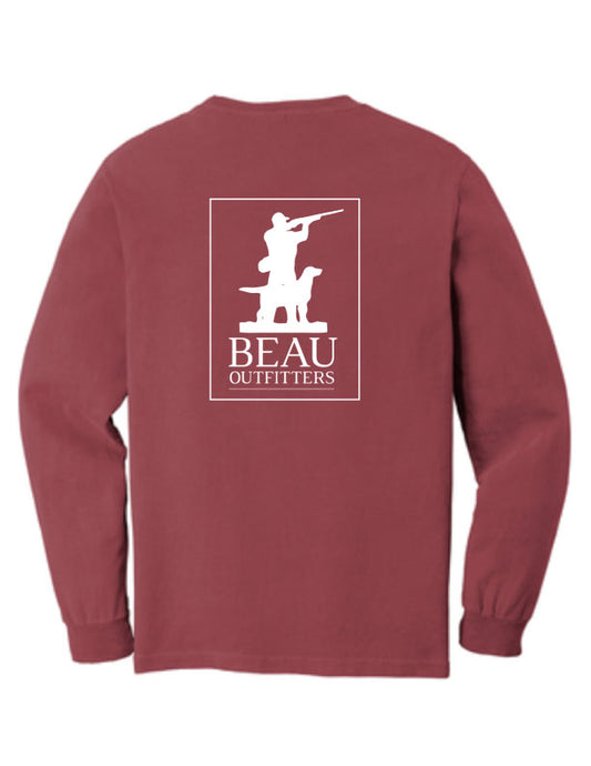 Beau Original Logo LS T-Shirt Brick