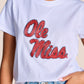 Ws The Mascot Beaded Tee Ole Miss