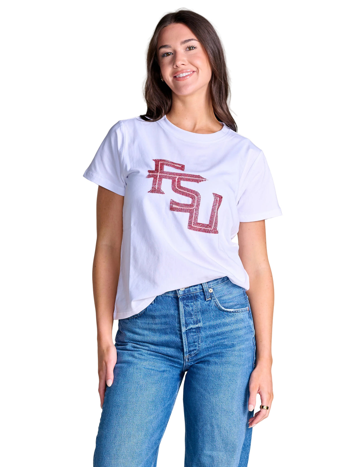 Ws The Mascot Beaded Tee FSU
